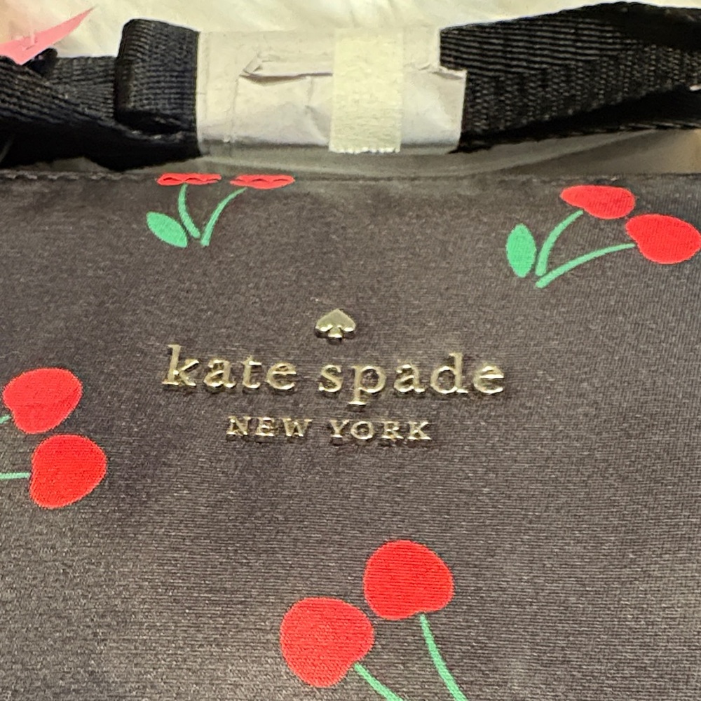 Kate Spade Black Bag with Cherry Accents